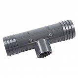 "T" ADAPTER INSERT FEMALE THREADED PVC - 3/4" (INS X INS X FNPT)