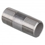 MAMELON CÉDULE 40 FILETÉ MÂLE INOX 316 - 1" X 3" (MNPT X MNPT)