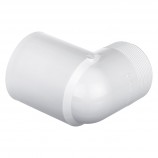 COUDE 90° SPIGOT COLLÉ PVC BLANC - 1 1/2" (SPIG X COL)
