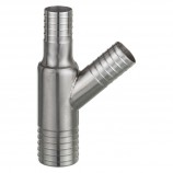 RACCORD INOX "Y" RÉDUIT - 2'' (SURDIM) X 1 1/4" X 1 1/4" (INS X INS)
