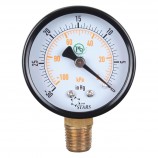 CADRAN VACUUM 4" -30" HG À 0 VAC/KPA - SORTIE 1/4" MNPT AU BAS - LOGO DSD STARS