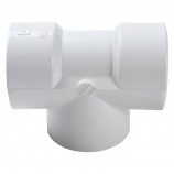 ADAPTATEUR EN "T" FILETÉ PVC BLANC - 2" (FNPT X FNPT)