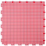 TUILE GRILLAGEE NERVURE 0.003" - 12" X 12" - ROUGE CLAIR