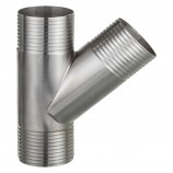 "Y" SS FITTING - 1 1/2" X 1 1/2" (INS X INS)