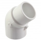 COUDE 45° SPIGOT COLLÉ PVC BLANC - 1 1/2" (SPIG X COL)