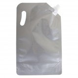 SACHET POUR SIROP D'ÉRABLE SANS DESIGN - FINI ALUMINIUM AVEC CAPUCHON - 1 L (100/BTE)