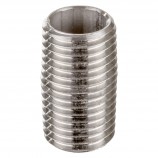 NIPPLE SCHEDULE 40 MALE THREADED SS 316 - 1/2" X CLOSE (MNPT X MNPT)