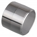 MAMELON CÉDULE 40 FILETÉ MÂLE INOX 316 - 2" X FERMÉ (MNPT X MNPT)