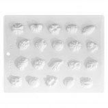 MOULE À BONBON DUR - MOTIFS ASSORTIS - 20 CAVITÉS