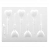 LOLLIPOP MOLD - HEART - 6 CAVITIES