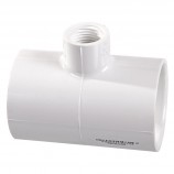 ADAPTATEUR EN "T" RÉDUIT COLLÉ FILETÉ FEMELLE PVC BLANC - 2" X 3/4" (COL X COL X FNPT)