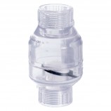 CLAPET ANTI-RETOUR PVC CLAIR FILETÉ - 1" (FNPT X FNPT)