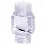 CLAPET ANTI-RETOUR PVC CLAIR FILETÉ - 1 1/2" (FNPT X FNPT)