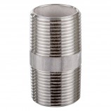 MAMELON CÉDULE 40 FILETÉ MÂLE INOX 316 - 3/4" X 2" (MNPT X MNPT)
