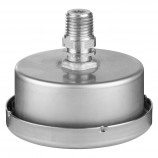 PRESSURE GAUGE SS GLYCERIN - 2 1/2" - 0@1000 PSI - 1/4" MNPT BACK OUTLET