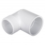 COUDE 90° SPIGOT COLLÉ PVC BLANC - 2" (SPIG X COL)