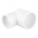 COUDE 90° RÉDUIT COLLÉ FILETÉ FEMELLE PVC BLANC - 2" X 1 1/4" (COL X FNPT)