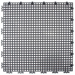 TUILE GRILLAGEE NERVURE 0.008" - 12" X 12" - CHARCOAL
