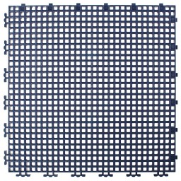 TUILE GRILLAGEE NERVURE 0.008" - 12" X 12" - BLEU MARINE