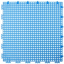 TUILE GRILLAGEE NERVURE 0.008" - 12" X 12" - BLEU ROYAL