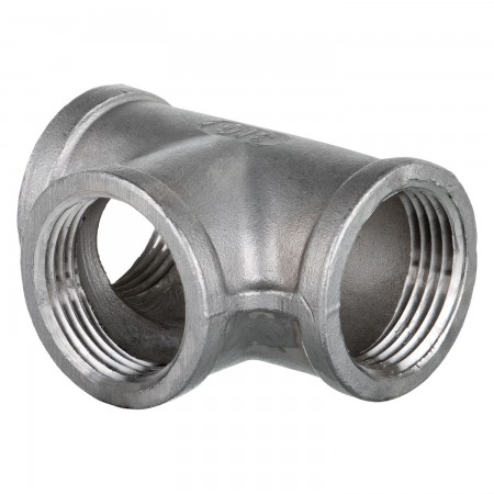 ADAPTATEUR EN "T" FILETÉ FEMELLE INOX 316 - 3/4" (FNPT X FNPT X FNPT)