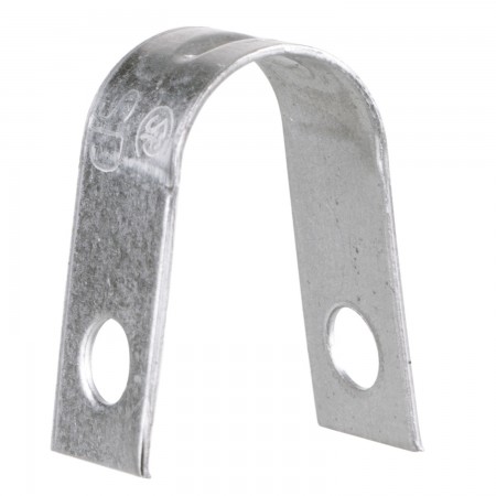 CRAMPE DE TUTEUR 3/8" X 1" - 2 TROUS - GALVANISÉ (100/PQT)