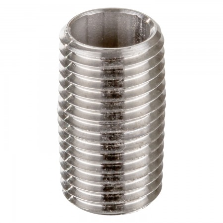NIPPLE SCHEDULE 40 MALE THREADED SS 316 - 1/2" X CLOSE (MNPT X MNPT)