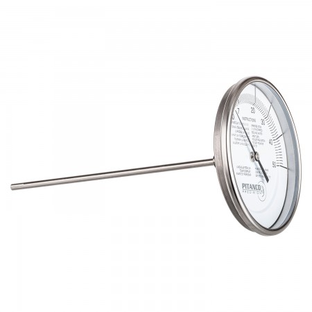 THERMOMÈTRE AJUSTABLE À TIGE - CADRAN 5" - TIGE 9" - GRADUÉ 0 À 50 - 1/4" MNPT