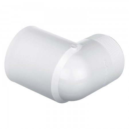 COUDE 90° SPIGOT COLLÉ PVC BLANC - 3" (SPIG X COL)