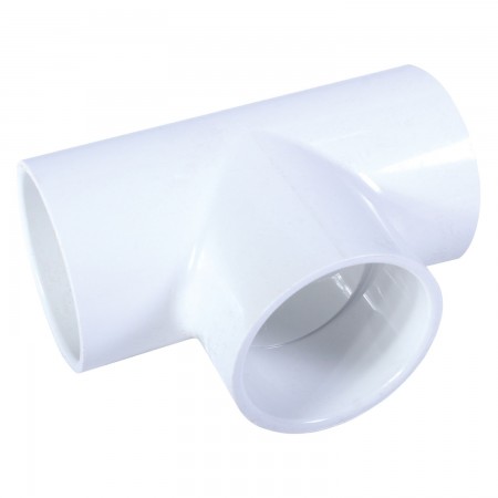 ADAPTATEUR EN "T" COLLÉ PVC BLANC - 1 1/2" (COL X COL)