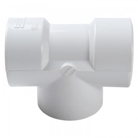 ADAPTATEUR EN "T" FILETÉ PVC BLANC - 1 1/4" (FNPT X FNPT)