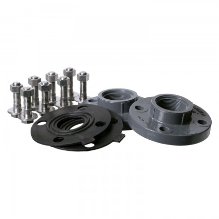ENSEMBLE BRIDES 4" 150LBS ANSI - FILETÉES (2) + JOINTS (2) + BOULONNERIE INOX
