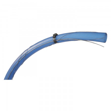 MAÎTRE-LIGNE 1" BLEU PÂLE - LINCHÉ AVEC BROCHE GALV #9HC ET BROCHE À LINCHER INOX 0.045" - AU PIED