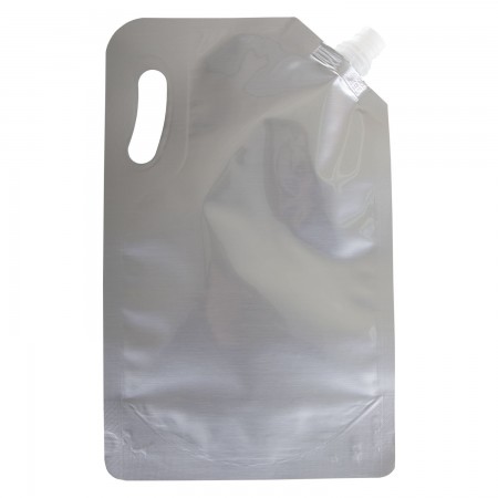 SACHET POUR SIROP D'ÉRABLE SANS DESIGN - FINI ALUMINIUM AVEC CAPUCHON - 1 L (100/BTE)