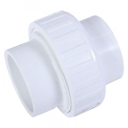 UNION COLLÉE DÉMONTABLE - JOINT BUNA-N PVC BLANC - 2" (COL X COL)