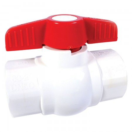BALL VALVE PVC - 2" THREADED