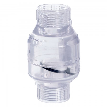 CLAPET ANTI-RETOUR PVC CLAIR FILETÉ - 1" (FNPT X FNPT)