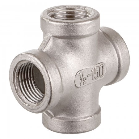 CROSS FEMALE THREADED SS 316 - 1/4" (FNPT)