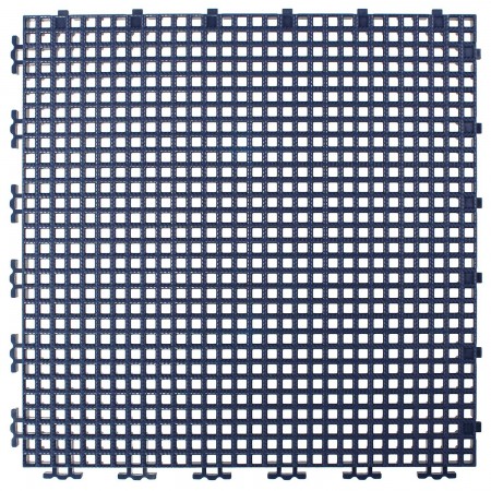 TUILE GRILLAGEE NERVURE 0.003" - 12" X 12" - BLEU MARINE