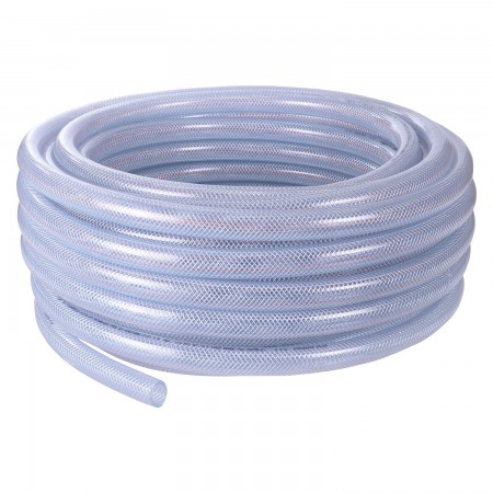 BRAIDED PVC CLEAR HOSE - 1" - 125 PSI (PER FOOT)
