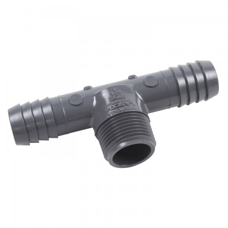 ADAPTATEUR EN "T" INSERTION FILETÉ MÂLE PVC - 2" (INS X INS X MNPT)
