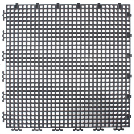 TUILE GRILLAGEE NERVURE 0.003" - 12" X 12" - CHARCOAL